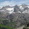 From the top of the slab, hike a few hundred feet up and to your left for fantastic views of the Lake Blanche/Sundial area.