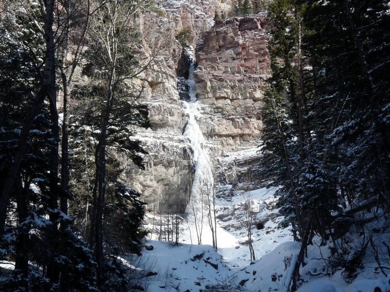 Cascade Falls on Sunday, January 29, 2012.