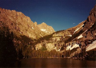 Balsam Lake and a few Outward Bound TR areas just above the trees.