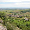 The small village of Solutré. In the foreground you can see the little building near the museum.