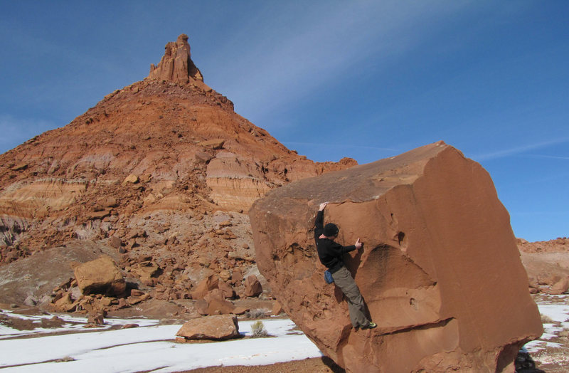 Boulder on approach to South six.