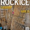 james lucas climbing the route on the cover of rock and ice 1/11.