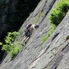 jeff climbing rocks