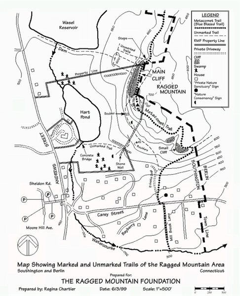 The RMF map of the Ragged Mountain property