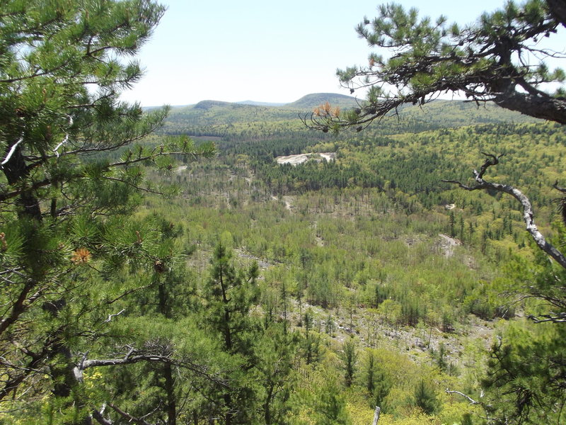 This is the view from the top in the center of this photo is my truck.Its on the logging road