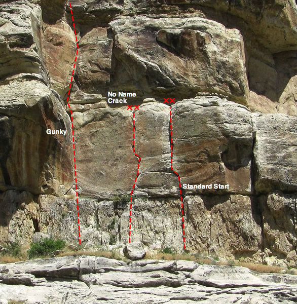 Sandstone Buttress moderates