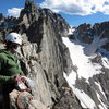 Ridge line south from Lone Eagle Peak summit.