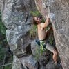 Dean Hoffman sticking the big throw exiting the dihedral.
<br>

<br>
Photo Chris Novellino