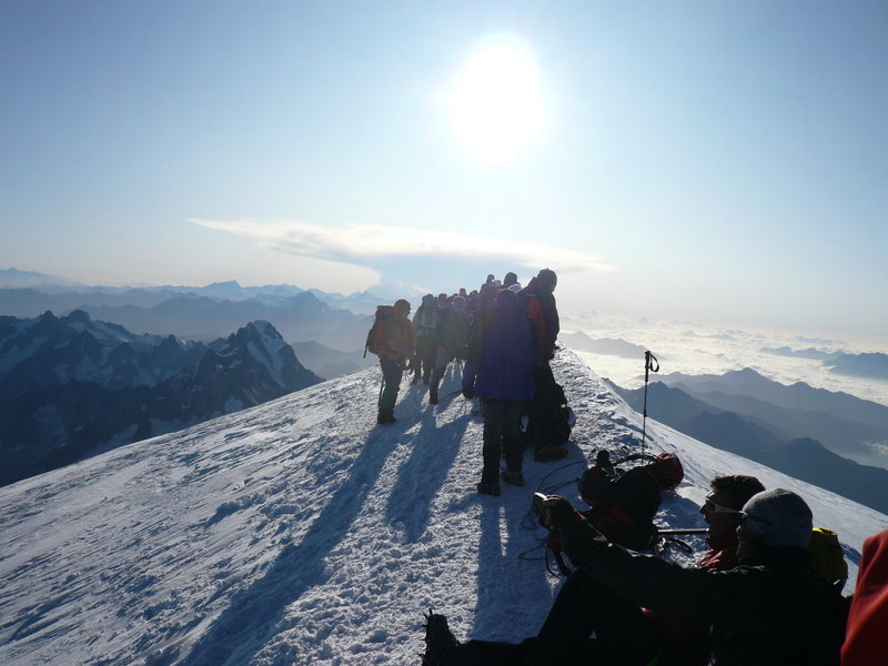 Mont Blanc Summit... alone in nature.  