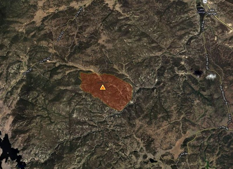 11 Mile fire perimeter.