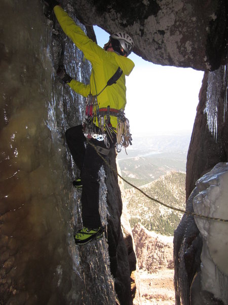 Just another E.W. hero shot. Phat ice climbing on June 17, 2012.