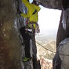 Just another E.W. hero shot. Phat ice climbing on June 17, 2012.