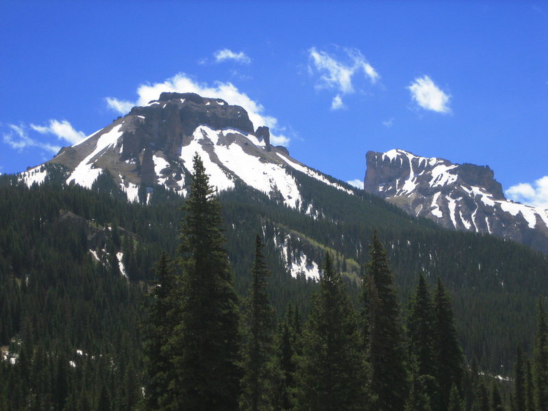 Dunsinane 12742'<br>
Precipice Peak 13144'