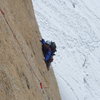 Brian following the crux!