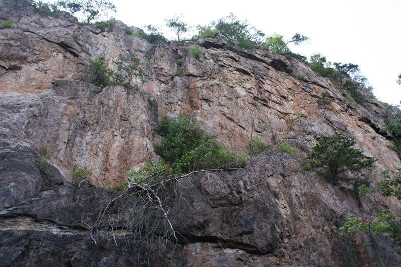 Rising Sun Wall <br>
<br>
Climber on<br>
No Added Weight(5.10)sport <br>
<br>
Crowders Mountain State Park, North Carolina