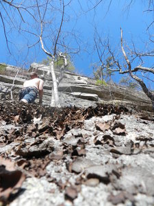 Chris on an early attempt...