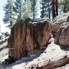 Fallen Log Boulder Right Topo