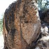 Fallen Log Boulder far Right Topo