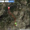 Used Garmin to track our route back from Tall Wall