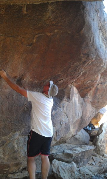 A better pic to show the steepness of the Boiler room Muad'Dib is just to the left of Aaron. Fremen starts on the right hand arete.