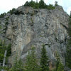 Picture of the cliffs head on.