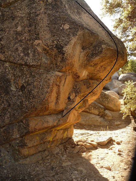 Most visible face from the trail of the Chip off the Old Block.