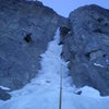 Eric Lashinsky at the top of pitch 1, Jan 2009.