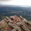 On the ridge traverse, First Flat Iron.<br>
<br>
Photo by Ross M.