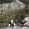 Summiting Corrugation Corner at Lover's Leap