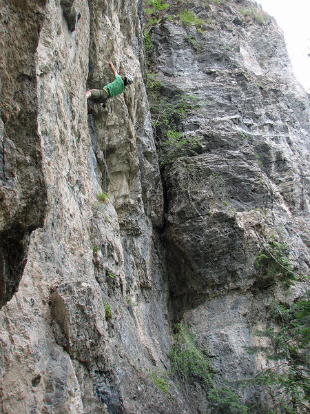 Jon Scoville at the <em>Credibility Check</em> roof.