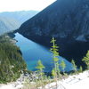 Larch trees I think, and Colechuck Lake