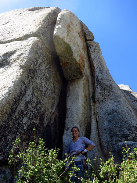 Christina's psyched on the wide. 7/2012.<br>
<br>
Photo: Corey Gargano