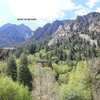 The Back Of Beyond when viewed from the "Speed Trap" sport wall up Big Cottonwood Canyon.