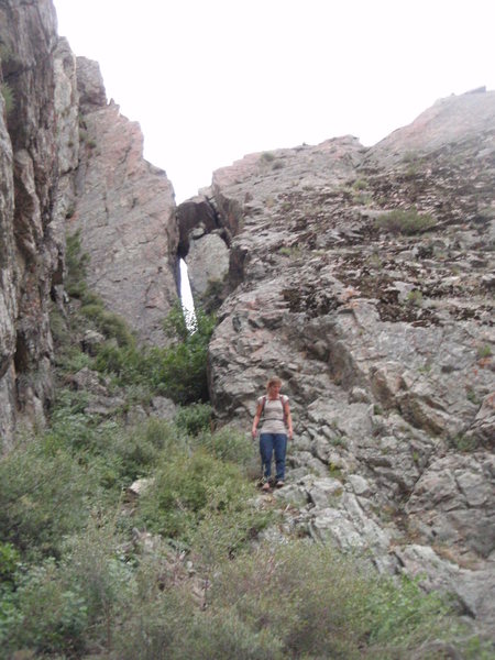 the hole in the standard ridge to gain access to the west side and rush wall. 