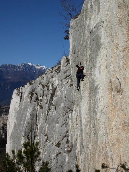 Climbing at the Nago crag