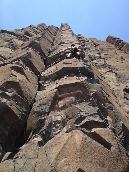 Great view looking up at the entire route!