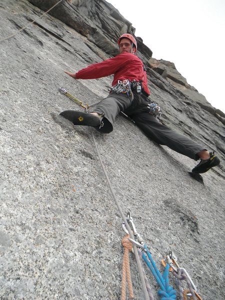 Ben getting into the crux of pitch #6.