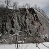 F-wall bouldering route...<br>
<br>
in hindsight, should NOT have done this without spotter at a minimum!