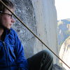 Alan looking over Yosemite valley, during our ascent of the Nose