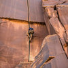 Karl Kelley leading Supercrack. Photo by Jenna Bostock.