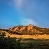 Early morning at the Flatirons.