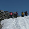 The treck up to Camp Muir