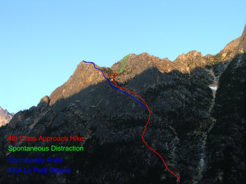 Le Petit Chaval as viewed from the pullout on highway 20