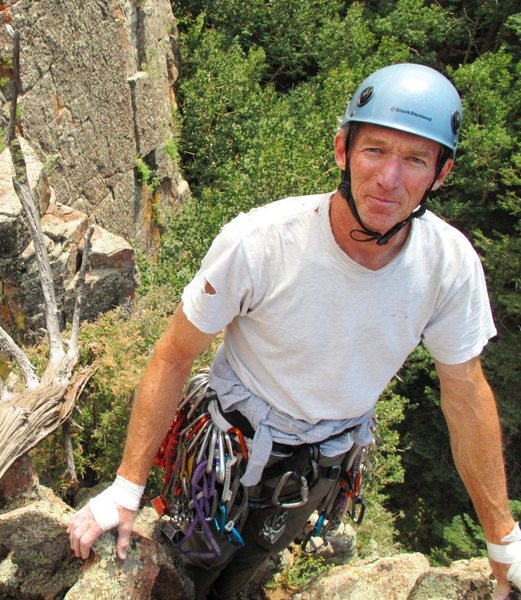 Greg Graef near the summit of the Santa Maria