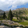 East Partner Peak is the craggy peak on the right side of the photo.