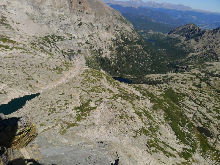 Looking down the route.