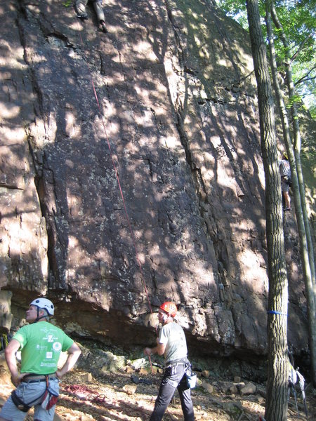 Second Crack is above the climber with the white helmet.