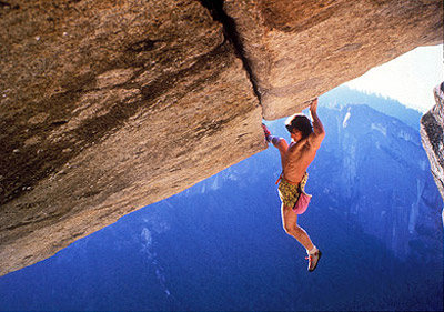 Wolfgang Güllich's free solo. Photo credit: Heinz Zak