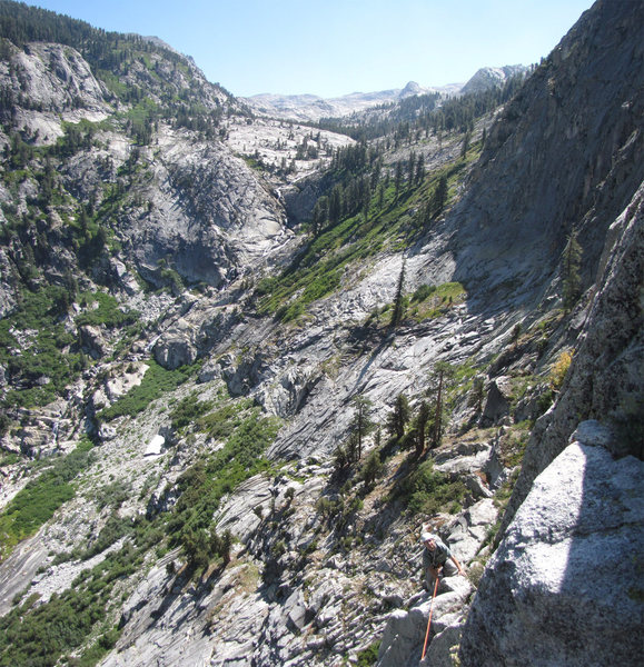 Jason Ivanic halfway up the Timex Route.