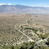 View of the valley and Whitney Portal Road